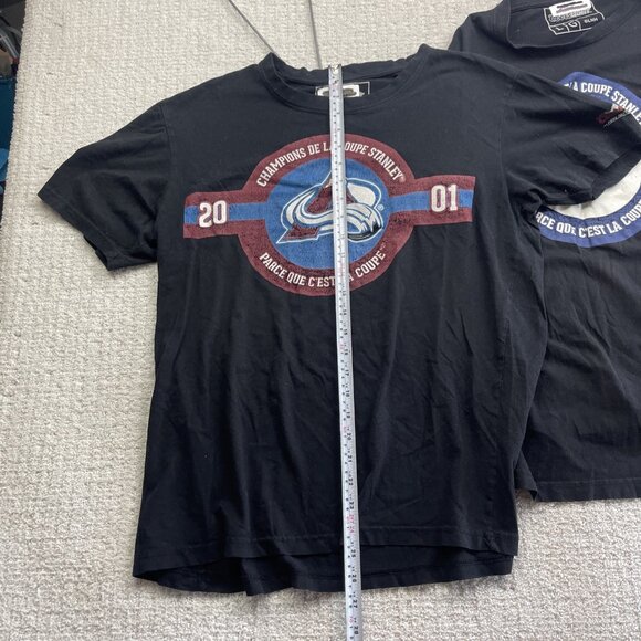 Lot x2 Men L Coors Light x  NHL Hockey Stanley Cup Champions T-Shirt Read* - Picture 12 of 14